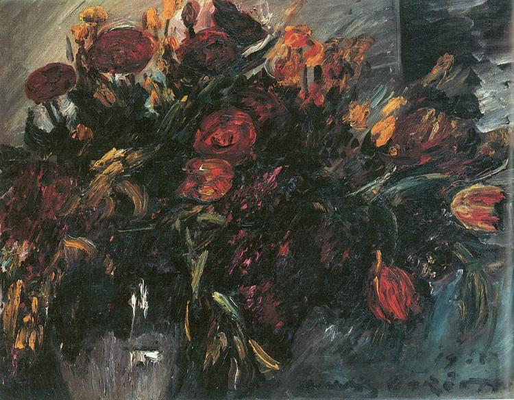 Lovis Corinth Rote und gelbe Tulpen